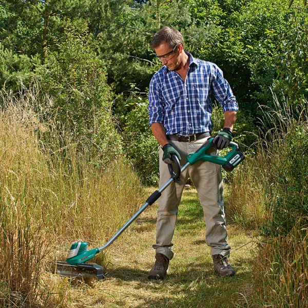 Bosch Cordless Line Trimmer Advanced Grass Cut 36 (Without Battery, 30 cm Cutting Diameter, 36 Volt System, in Box)