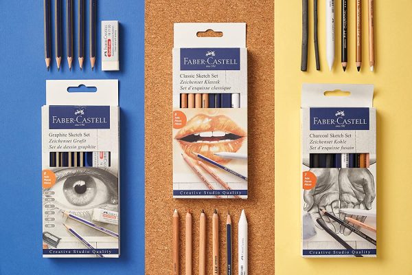 Faber-Castell Creative Studio Mixed Media Graphite Sketch Set 8 pcs., (18-114000) - Image 4