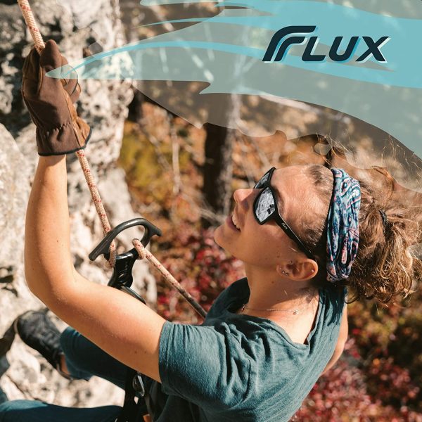 Flux Verano Polarized Sports Sunglasses with Anti-Slip Function Adjustable Nose Pad and Lightweight Frame - for Men and Women when Driving, Running, Baseball, Golf, Casual Sports and Activities