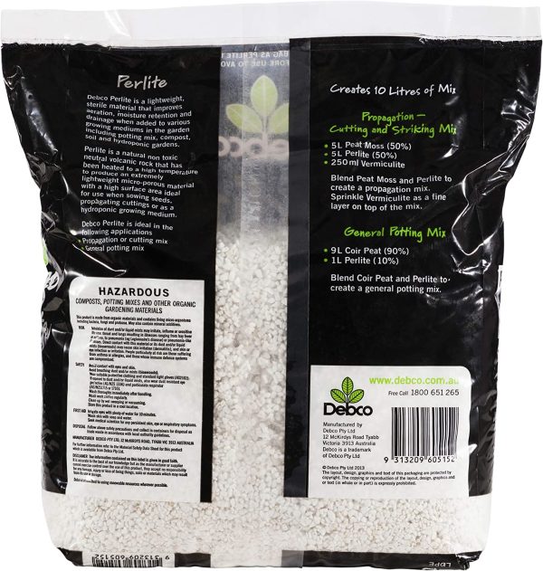 Debco Perlite for Potting Mixes 5 litres