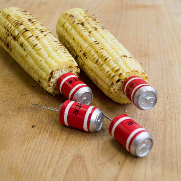 Charcoal Companion CC5155 Corn Holders (Set of 4), Beer - Image 5