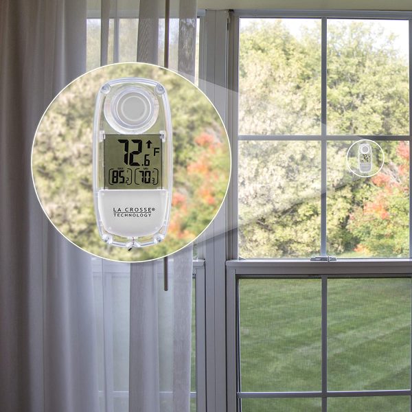 LA CROSSE TECHNOLOGY 306-318 Window Thermometer, One Size - Image 3