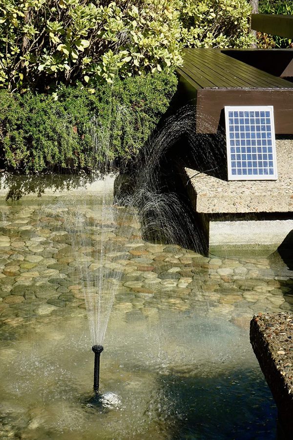 Solariver Solar Water Pump Kit - 680 L/Hr - Submersible Water Pump with Adjustable Flow, 12 Watt Solar Panel for Sun Powered Fountain, Pond Aeration, Aquaculture, Hydroponics (NO Battery, Daytime Operation Only) - Image 7