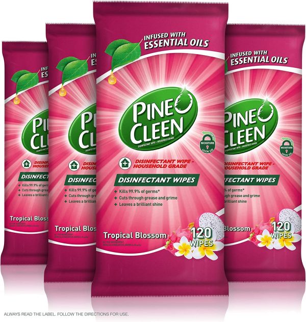 Pine O Cleen Surface Wipes Tropical Blossom, 480 count - Image 6