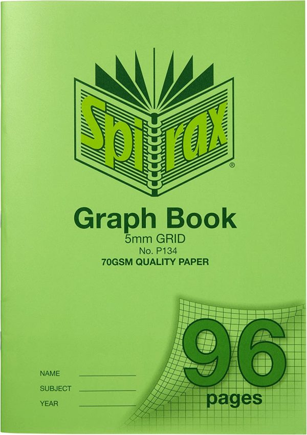 Spirax P134 Grid Book A4 5Mm 96Pg