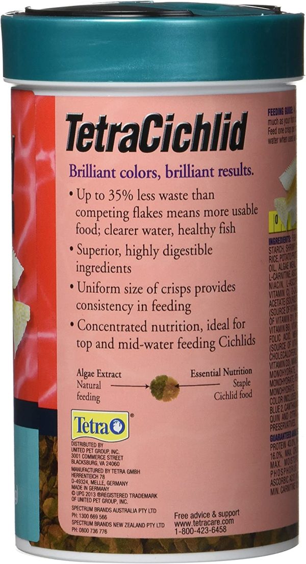 TetraCichlid Cichlid Crisps W/Feeding Lid 93g - Image 7