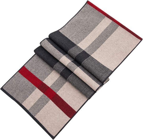 Lallier Men's Merino Wool Scarf, Long Winter Neckwear with Gift Box - Image 4