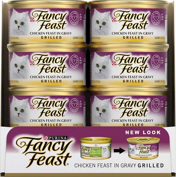 Fancy Feast Grilled Chicken in Gravy Wet Cat Food, Adult, 24 Can, 24x85g - Image 5