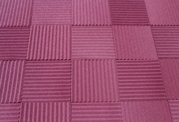 Soundproofing Acoustic Studio Foam - Plum Color - Wedge Style Panels 12"x12"x1" Tiles - 6 Pack - Image 7